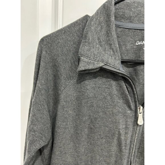 Danskin Gray Full Zip Athletic Jacket With Pockets Sz Medium - Picture 5 of 11